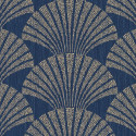 Papier peint Pearl bleu nuit et or - SCARLETT - Caselio - SRL100496025