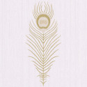 Papier peint PEACOCK beige et doré - SCARLETT - Caselio