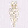 Papier peint PEACOCK beige et doré - SCARLETT - Caselio