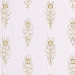 Papier peint Peacock beige et doré - SCARLETT - Caselio - SRL100461020