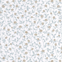 Papier peint Serenity vert d'eau et doré - HYGGE - Caselio - HYG100567321