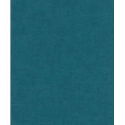 Papier peint intissé uni bleu paon - Rasch