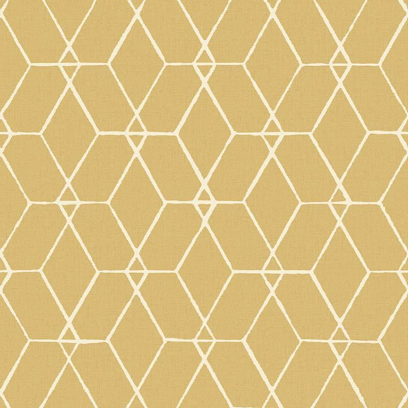 Papier peint OSTERLEN moutarde - TERENCE CONRAN - LUTÈCE