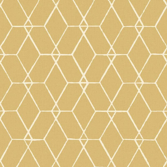 Papier peint OSTERLEN moutarde - TERENCE CONRAN - LUTÈCE