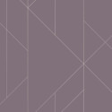 Papier peint TORPA violet, or- TERENCE CONRAN- LUTÈCE