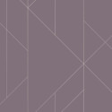 Papier peint Torpa violet et or - TERENCE CONRAN - Lutèce - TC25205