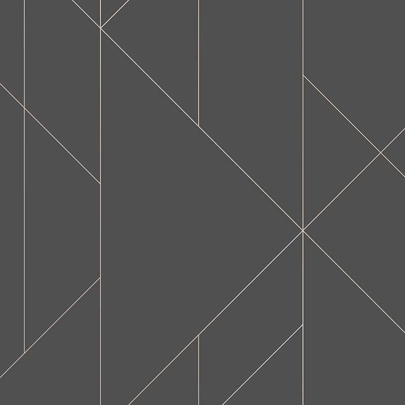 Papier peint Torpa noir et rose gold - TERENCE CONRAN - Lutèce - TC25204