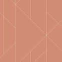 Papier peint TORPA corail- TERENCE CONRAN- LUTÈCE