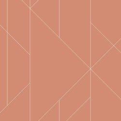 Papier peint Torpa corail et blanc - TERENCE CONRAN - Lutèce - TC25201