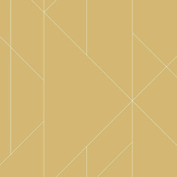 Papier peint Torpa moutarde et blanc - TERENCE CONRAN - Lutèce - TC25203