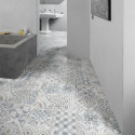 Sol Stratifié carreaux de ciment Retro Chic bleu gris - OCEAN - Berry Alloc 