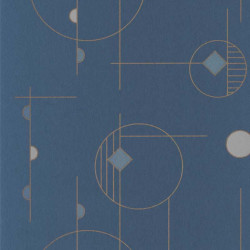 Papier peint Mobile Studio bleu encre - VISION - Casadeco - VISI83666424