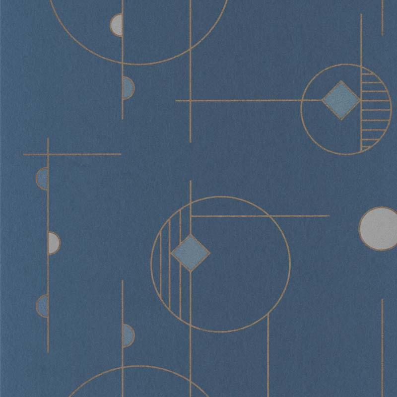 Papier peint Mobile Studio bleu encre - VISION - Casadeco - VISI83666424