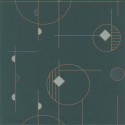 Papier peint intissé STUDIO vert Collection VISION - Casadeco