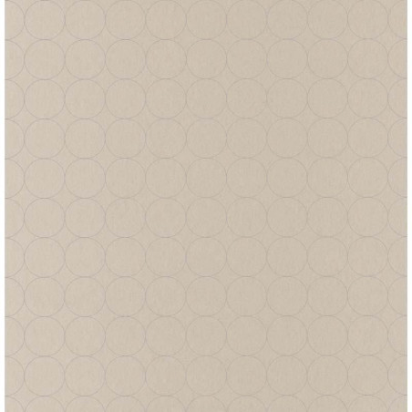Papier peint Disques beige foncé - VISION - Casadeco - VISI83681414