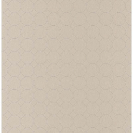 Papier peint intissé DISQUES beige foncé Collection VISION - Casadeco