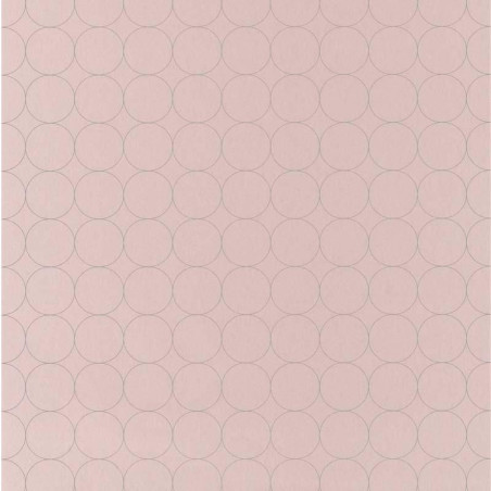 Papier peint Disques rose nude - VISION - Casadeco - VISI83684220