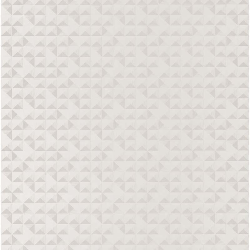 Papier peint intissé PRISME blanc Collection VISION - Casadeco