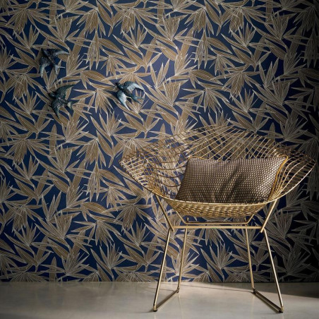 Papier peint Alizarine marine - PORTFOLIO - Casamance - 73960446