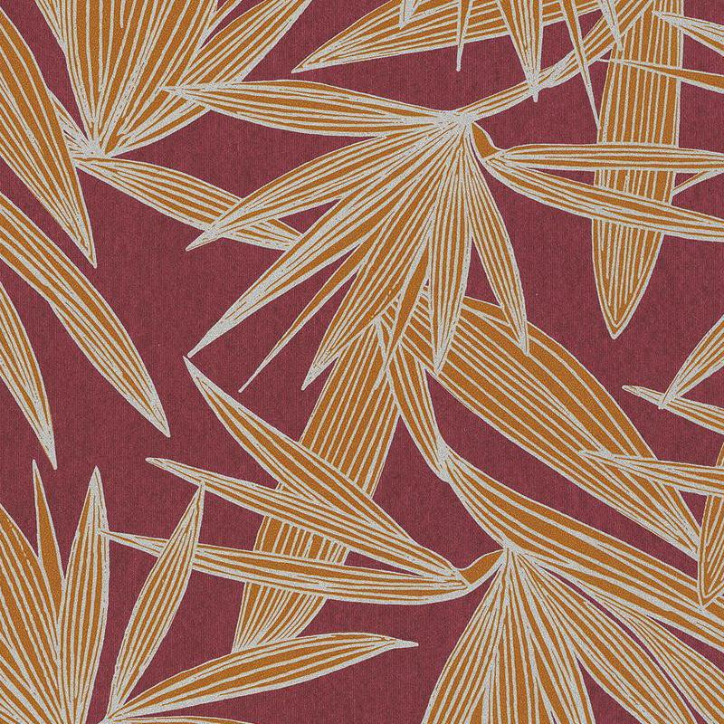 Papier peint intissé gris bordeaux - Collection PORTFOLIO - CASAMANCE