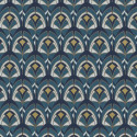Papier peint intissé GEMMAIL marine- Collection PORTFOLIO - CASAMANCE