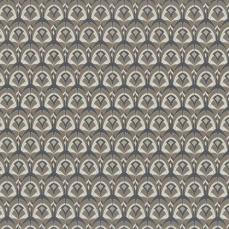 Papier peint Gemmail brun tabac - PORTFOLIO - Casamance - 74000296