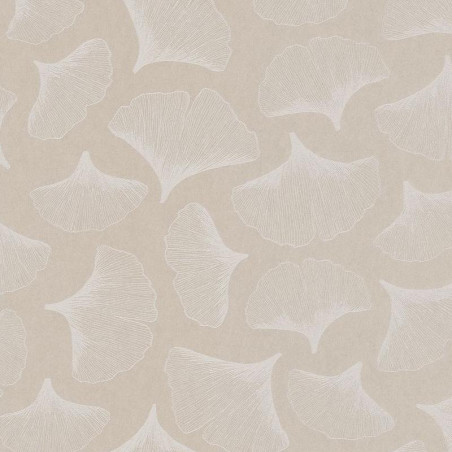 Papier peint intissé GINKGO craie - Collection PORTFOLIO - CASAMANCE
