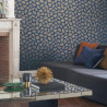 Papier peint intissé GINKGO marine- Collection PORTFOLIO - CASAMANCE