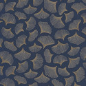 Papier peint intissé GINKGO marine- Collection PORTFOLIO - CASAMANCE