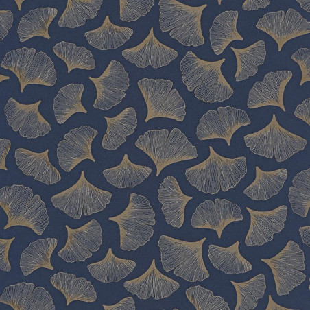 Papier peint Ginkgo marine - PORTFOLIO - Casamance - 73970427