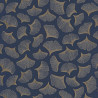 Papier peint intissé GINKGO marine- Collection PORTFOLIO - CASAMANCE