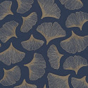 Papier peint intissé GINKGO marine- Collection PORTFOLIO - CASAMANCE