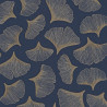 Papier peint intissé GINKGO marine- Collection PORTFOLIO - CASAMANCE