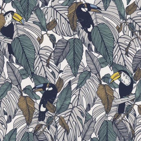 Papier peint Toucan tourterelle - PORTFOLIO - Casamance - 73950133