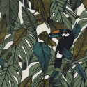 Papier peint intissé TOUCAN vert mousse - Collection PORTFOLIO - CASAMANCE