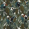 Papier peint intissé TOUCAN vert mousse - Collection PORTFOLIO - CASAMANCE