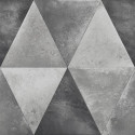 Papier peint vinyle Triangles or et cuivre effet métallisé - Hexagone - UGEPA