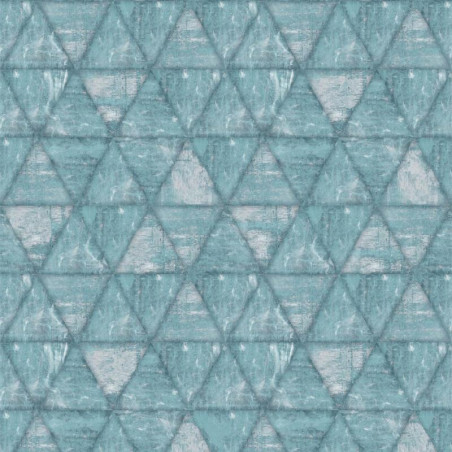 Papier peint Triangles bleu - HEXAGONE - Ugepa - L61701