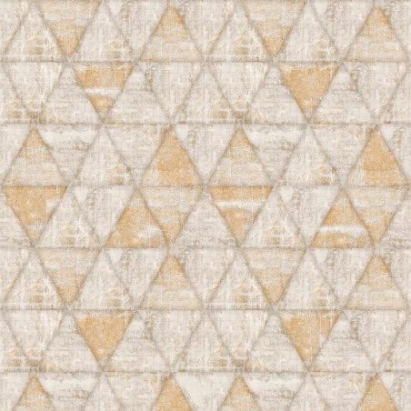 Papier peint Triangles marron - HEXAGONE - Ugepa - L61708