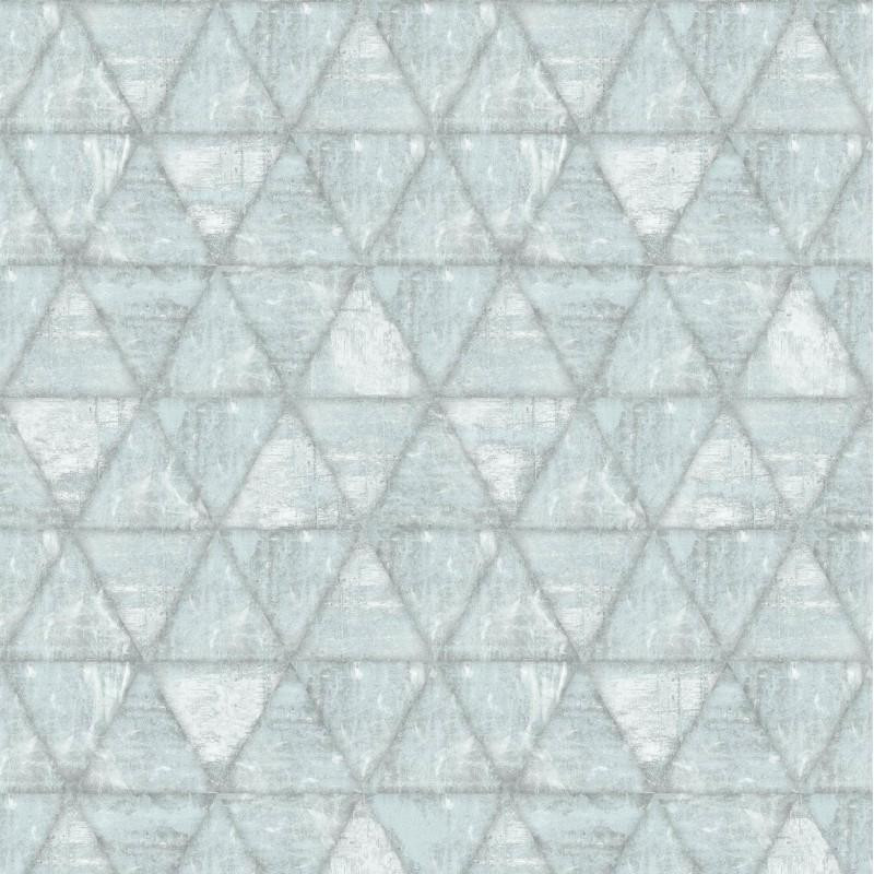 Papier peint Triangles gris - HEXAGONE - Ugepa - L61709