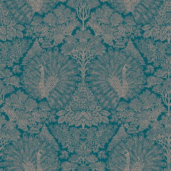 Papier peint Exotique Paons bleu - ESCAPADE - Ugepa - A22203
