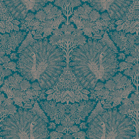 Papier peint Exotique Paons bleu - ESCAPADE - Ugepa - A22203