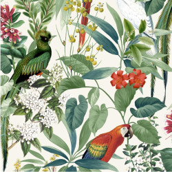 Papier peint Martinique Tropical multicolore - ESCAPADE - Ugepa - 576204-L76204