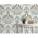 Papier peint Floral bleu et rouge - ESCAPADE - Ugepa - A41410