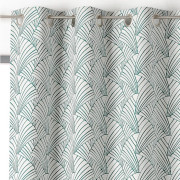 Rideau à œillets Ardeco bleu canard - Linder - 0986-89