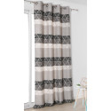 Rideau à œillets Gabin gris et noir - Linder - 0991-90