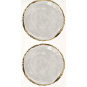Papier peint intissé motif Cercle argent/or - IDYLLE  - Casadeco