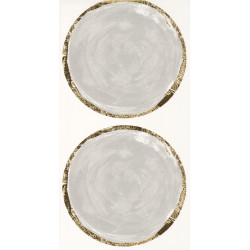 Papier peint Volta argent et or - IDYLLE  - Casadeco - IDYL83812323