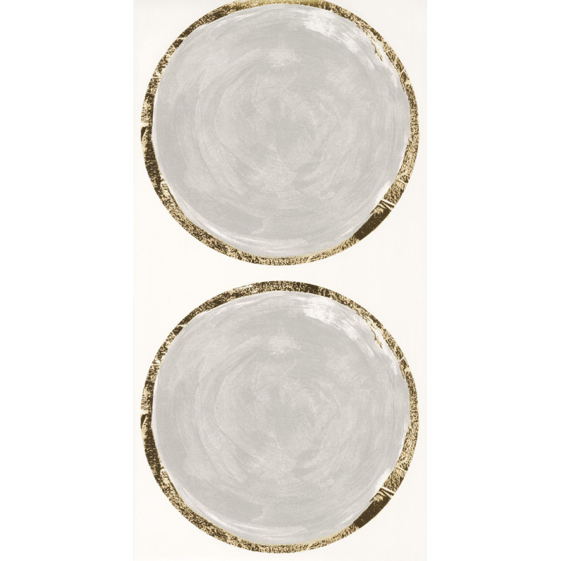 Papier peint Volta argent et or - IDYLLE  - Casadeco - IDYL83812323