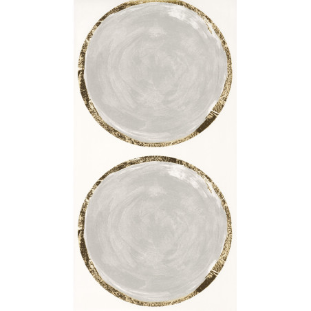 Papier peint Volta argent et or - IDYLLE  - Casadeco - IDYL83812323